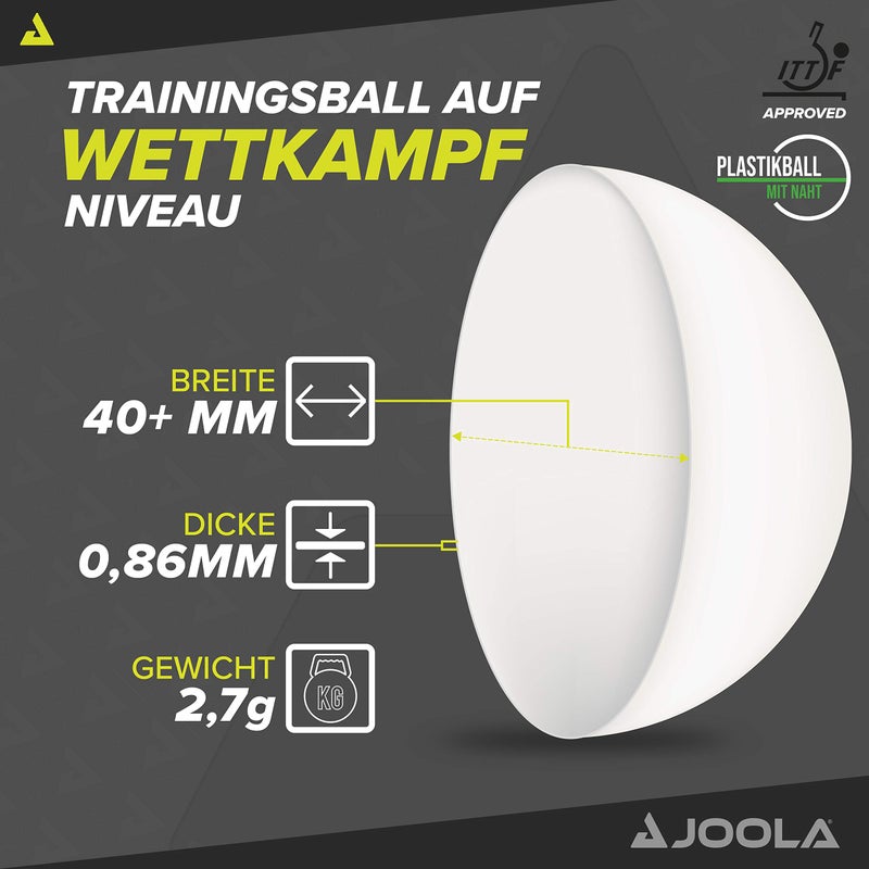 JOOLA Magic ABS 2-Star Training Table Tennis Balls, White (44216) - Image 3